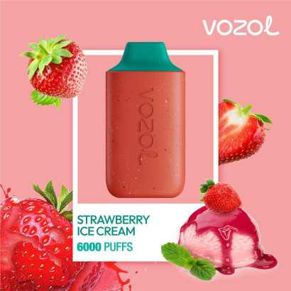 Vozol Star 6000 Puff Strawberry Ice Cream